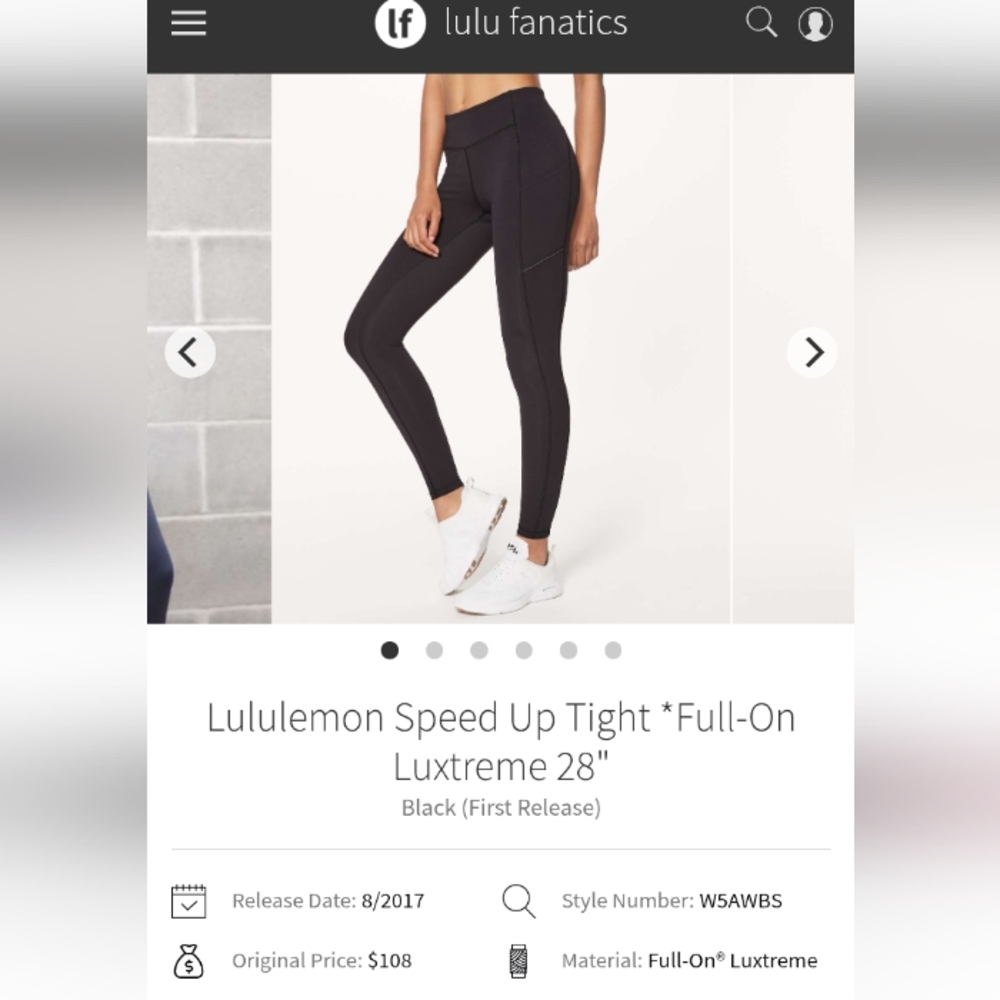 Lululemon Speed Up Tight 28"